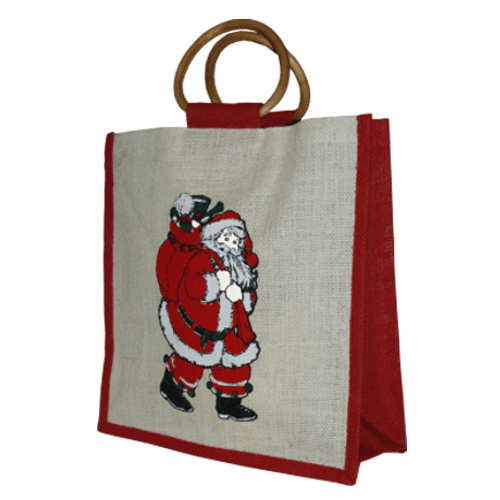 8850-5867 Tragtaschen aus Jute"Santa"