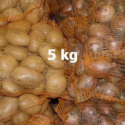 Raschelnetzsäcke einzeln 5 kg