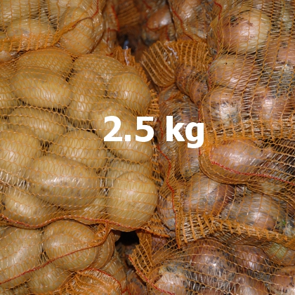 Raschelnetzsäcke einzeln 2,5 kg